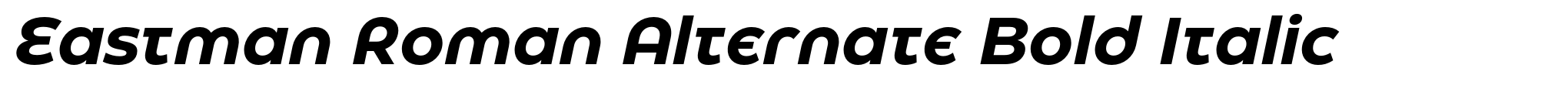 Eastman Roman Alternate Bold Italic image